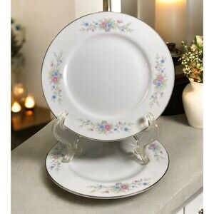 VTG FLORENTEEN China Fantasia Bread & Butter / Dessert Plates 6.5” Set Of 2 MCM